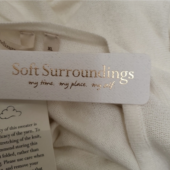 Soft Surroundings Sweater Womens Xl Stars Rhinestones Beaded - Picture 6 of 10